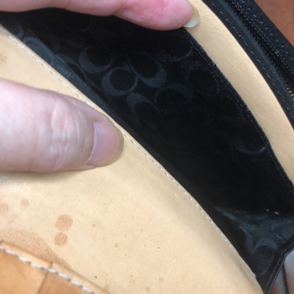 🌺 COACH BIFOLD BLACK LEATHER BUCKLE WALLET - Picture 9 of 10